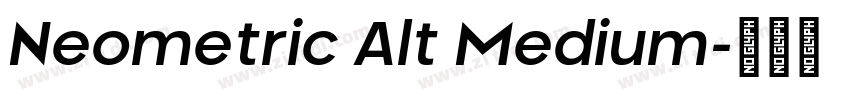 Neometric Alt Medium字体转换